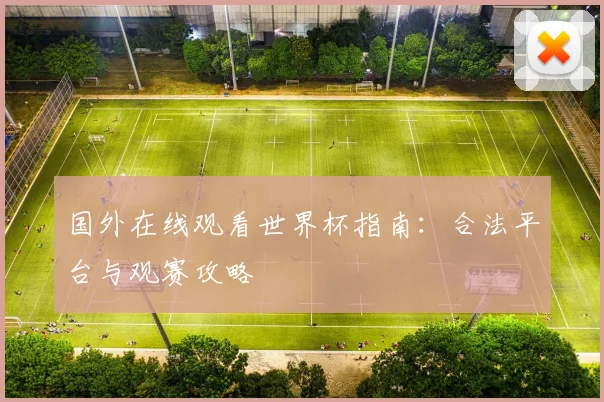 国外在线观看世界杯指南：合法平台与观赛攻略
